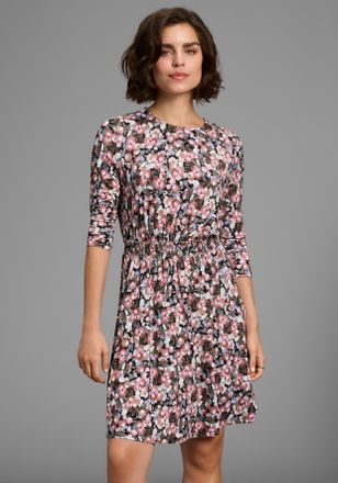 Laura Scott Jerseykleid LAURA SCOTT, Damen, Gr. 34, N-Gr, pastel, gebl&uuml;mt, Jersey, Obermaterial: 95% Viskose, 5% Elasthan, gebl&uuml;mt, gemustert, ausgestellt kniefre