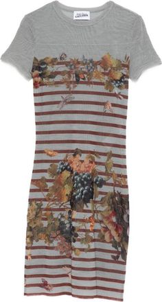 Jean Paul Gaultier Fitted Mini Dress with Floral