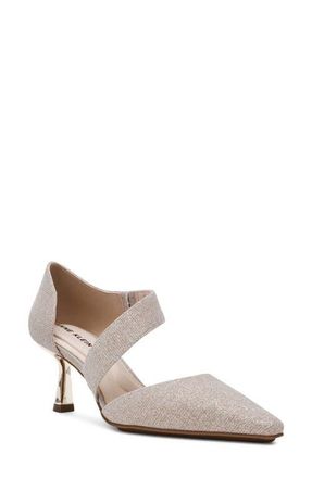 Anne Klein Cerys Pump in Light Gold Fabric at Nordstrom, Size 6.5