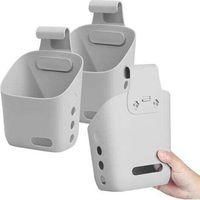 OEM Juego De 3 Cestas Colgantes Grises, Caja De Almacenamiento Colgante, Organizador De Mesilla De Noche, Cesta Colgante Para Dormitorio, Ba&ntilde;o, Cocina - C