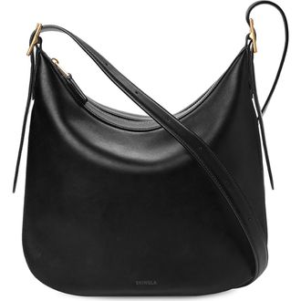 Shinola Medium Bixby Accordion Leather Crossbody Bag in Black at Nordstrom
