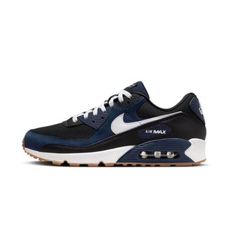 Nike Air Max 90 - Heren - Sport - Blauw - Maat: 42 EU Leer