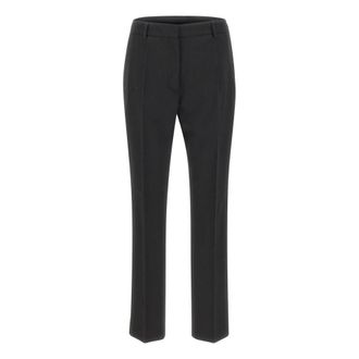 Filippa K Dames, Broeken, Zwart, Maat: XL Wol