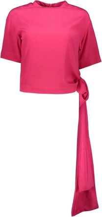 Cedric Charlier Top drappeggiato - Rosa