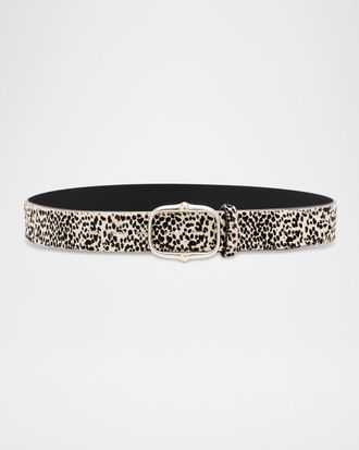 Isabel Marant Holis Pony Hair Leather Belt