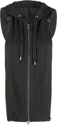 Veronica Beard hooded wool-blend dickey - women - Wool/Cashmere - OS - Green