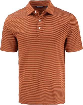Cutter & Buck Forge Eco Fine Line Stripe Stretch Recycled Mens Polo