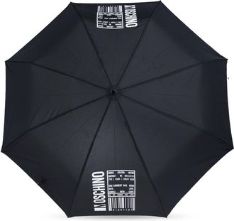 Moschino Umbrella With Logo, Unisex, Black