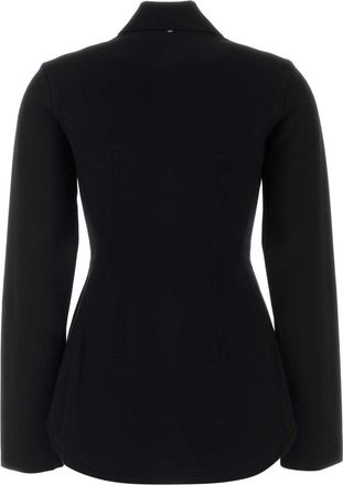 Sportmax Womens Black Viscose Blend Baffo1234 Cardigan Nero Exterior: Polyester Maglieria Sweater