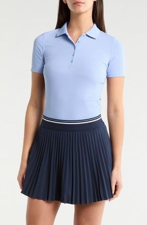 G/Fore Tech Rib Golf Polo in Willow at Nordstrom, Size X-Small