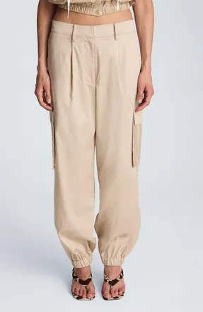 Kenneth Cole Pleat Front Jogger Pants in Safari Tan at Nordstrom, Size 14