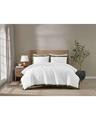 Brooklyn Loom Cotton Hotel Border Comforter Set