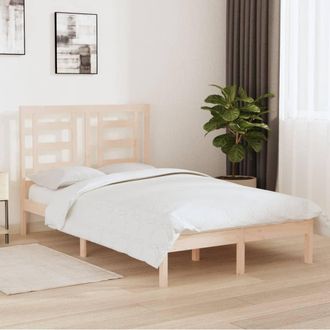 vidaXL Estructura De Cama Madera Maciza 120x190 Cm Vidaxl
