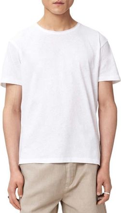 AllSaints Flax Short Sleeve T-shirt in Optic White at Nordstrom, Size Xx-Large