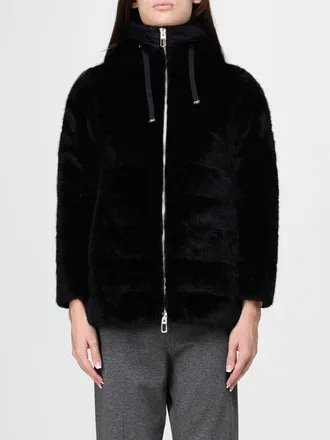 Duno Andrada Pejo Quilted Faux Fur Jacket with Hood