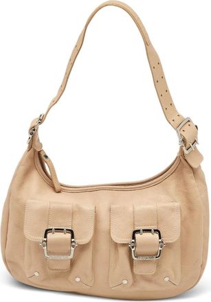 Longchamp Borsa a spalla con fibbia Pre-owned - Toni neutri
