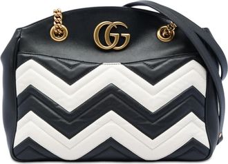 Gucci Pre-owned Gucci Medium GG Marmont Matelasse Leather Chain Shoulder Bag Ladies KY1Z1T6M7UL2V73E
