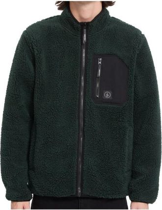 Volcom Muzzer Fuzzar Zip Fleecejacke f&uuml;r Herren | schwarz