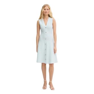 Guess Amber Gebreide Mini Jurk - Dames - Kleedjes - Blauw - S - Nylon - Kleedjes