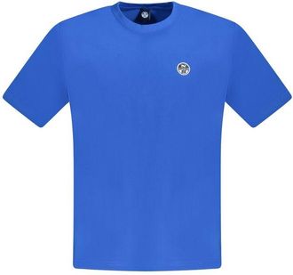 North Sails Mens Crew Neck Tee Short Sleeve Style - Medium Blue Cotton - Size X-Large