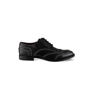 Dolce & Gabbana Wingtip Derby - Heren - Veterschoenen - Zwart - 42 EU - Leer - Schoenen