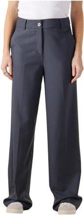 Notre-V Broeken, Dames, Blauw, M, Stijlvolle Pantalon