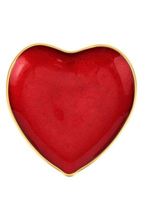 Vietri Baroque Glass Red Heart Plate at Nordstrom