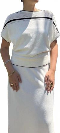 Sita Murt/ Striped Shirt In White