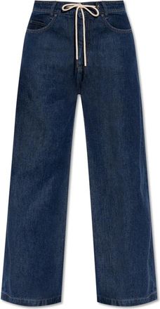 Munthe Broek Obey - Dames - Wijde Broeken - Blauw - XS - Denim - Broeken