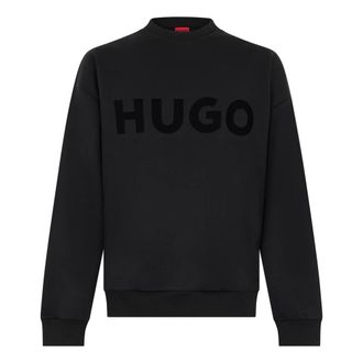 HUGO BOSS Sweater met Logo - Heren - Sweatshirts & Hoodies - Zwart - Maat: XL Katoen