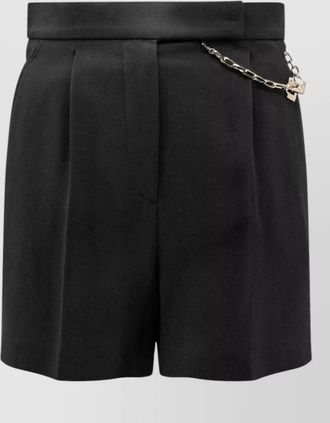Elisabetta Franchi tailored bermuda shorts belt loops chain