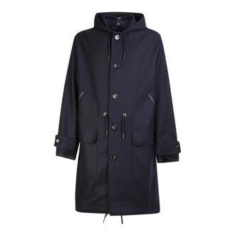 Pantaloni Torino Blauwe Driekwartjas Wintermode - Heren - Trenchcoats - Blauw - XL - Jassen