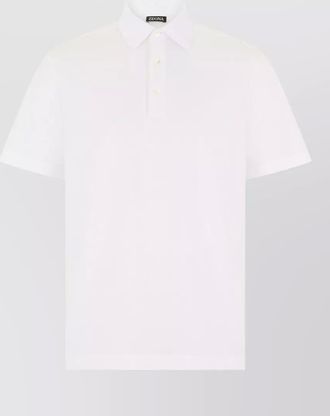 Ermenegildo Zegna cotton polo short sleeves relaxed fit