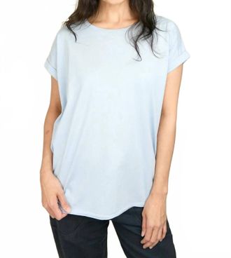 Hannes Roether Short Sleeve Cotton T-Shirt In Boy Blue