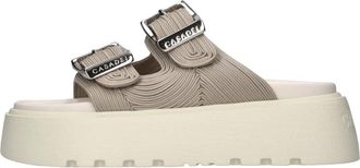 Casadei Mules Birky Ale - Dames - Sandalen - Grijs - 39 EU - Leer - Schoenen