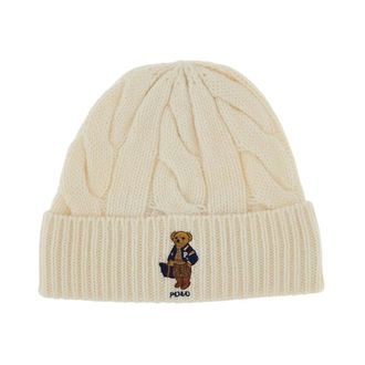 Polo Ralph Lauren Muts voor koud weer - Dames - Hoeden - Wit - ONE Size - Accessoires