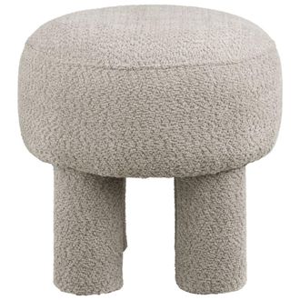 Moloo Puf de tela de chenilla color topo &oslash;43 cm