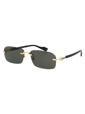 Gucci Mens Sunglasses Gold-Black-Grey Acetate Gold/black/grey
