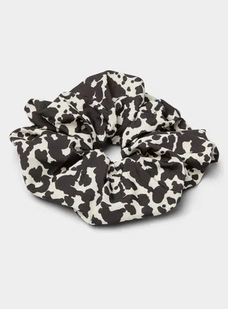 Simons Womens Cowhide pattern large scrunchie