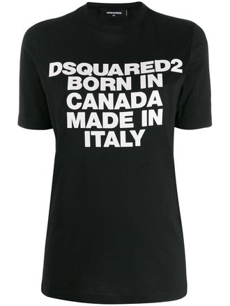 Dsquared2 Born In Canada T-shirt - Zwart