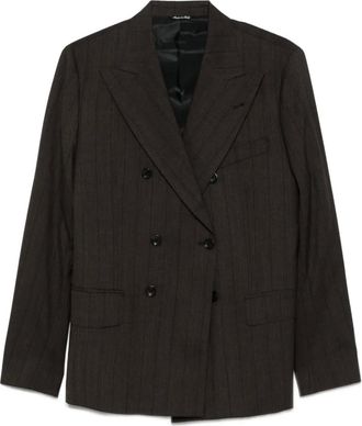 Reveres 1949 Completo gessato doppiopetto - Marrone