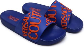 Versace Jeans Couture Stijlvolle Slippers voor Dagelijks Comfort - Heren - Sandalen - Blauw - 40 EU - Schoenen