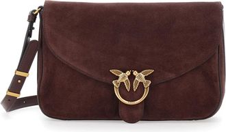 Pinko Love Satchel Classic - Dames - Schoudertassen - Rood - ONE Size - Katoen - Tassen