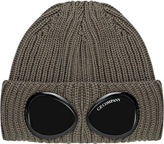 C.P. Company Goggle Beanie - - Accessories - unisex - Marrone - ONE SIZE