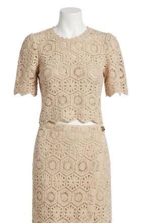 Z Supply Raquel Lace Top In Natural