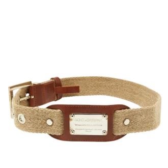 Dolce & Gabbana Pre-owned Leather belts - female - Dolce & Gabbana Pre-owned - Vintage Belts - Beige - ONE SIZE - Pre-owned