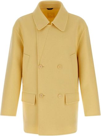 Fendi Hombre, Abrigos, Amarillo, Talla: M