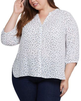NYDJ Nydj Plus Pintuck Blouse