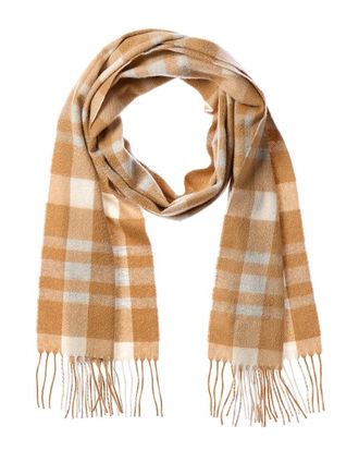 Amicale Cashmere Exploded Plaid Cashmere Scarf