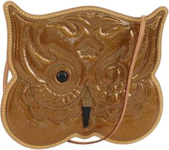 Louis Vuitton Pre-owned Cross Body Bags, female, Brown, Size: ONE SIZE Pre-owned Vintage Patent Leather Shoulder Bag
